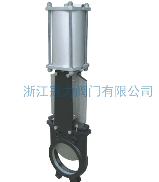 氣動刀型閘閥壓縮空氣實現閥門的開與關